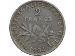 FRANCE 2 FRANCS SEMEUSE 1904 TB+