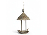 Mangeoire oiseaux fer patiné à suspendre 37x20cm