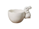 Bol lapin dolomite blanche 12x16x12cm