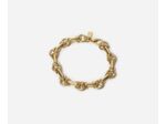 Bracelet Jefferson en maille anneaux entrelacés dorés