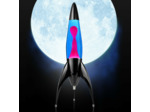 Lampe à lave fusée Telstar Rocket noire