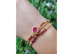 BRACELET MULTIRANGS CARNELIAN