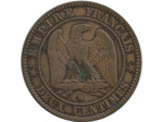 FRANCE 2 CENTIMES NAPOLEON III 1856 BB STRASBOURG - Etat TB