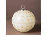 Bougie Boule étoilée 3 Mèches Verre 12cm