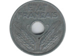 FRANCE 20 CENTIMES TYPE 20 1943 TTB