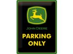 Plaque métal Vintage - John Deere – Parking Only – Design Retro - 30 x 40 cm - Nostalgic-Art.