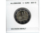 ALLEMAGNE 2021 D 2 EURO COMMEMORATIVE SACHSEN ANHALT SUP