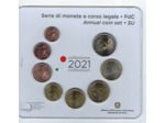 ITALIE 2021 SERIE 8 MONNAIES B.U
