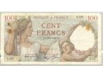FRANCE 100 FRANCS SULLY SERIE Q.499 24-8-1939 B+