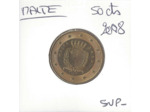 MALTE 2008 50 CENTIMES SUP