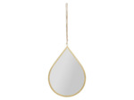 Miroir goutte fer Ornalise doré 32x46cm