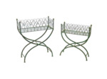 Ensemble de 2 jardinières rectangle 71x28x87cm