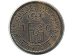 ESPAGNE 1 CENTIMO 1906 SLV ALFONSO XIII TTB (W726)