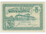PORTUGAL 20 CENTAVOS HOSPITAL DE S. JOSE 1920 SPL