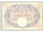 FRANCE 50 FRANCS BLEU ET ROSE 23 03 1921 SERIE L.8928 TB