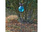 Tuteur boule oiseau bleu queue haute 10x117cm