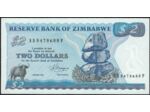 ZIMBABWE 2 DOLLARS 1983 SERIE AA NEUF W1b