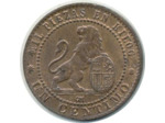 ESPAGNE 1 CENTIMO 1870 SUP- (W660)