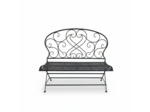 Banc de jardin fer Voluptua 109x53x101cm