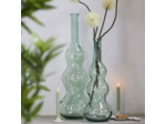 Vase Géant Venerio en Verre Vert Clair 33x33x100cm