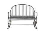 Banc de jardin Rocking chair fer 112x89x98cm