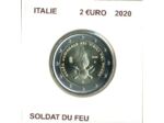 ITALIE 2020 2 EURO COMMEMORATIVE SOLDAT DU FEU SUP