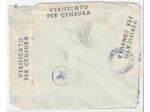 BRESCIA ENVELOPPE VERIFICATO PER CENSURA 08/07/1945