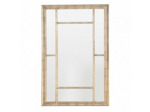 Grand miroir Banquet argenté bois 140X90cm