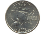 AMERIQUE ( U.S.A ) QUARTER DOLLAR (1/4 DOLLAR) 2002 P LOUISIANE TTB+