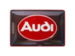 Plaque métal - Logo Audi - 20x30 cm - Nostalgic Art