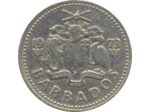 BARBADES 25 CENTS 1973 TTB