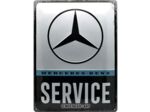 Plaque métal - Mercedes-Benz Service - 30 x 40 cm.