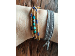 BRACELET MULTIRANGS AFRICAN BLUE