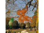 Ensemble 2 supports boules de graisses oiseau papillon 16x9x27cm