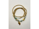 BRACELET MULTIRANGS TROPICAL GOLD