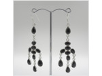 Boucles d'oreilles Onyx et Argent Massif