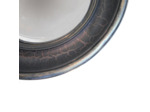 Miroir Convexe Rond bord noir or résine 27cm