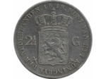 PAYS-BAS HOLLANDE 2 1/2 GULDEN 1858 TTB