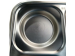 Plateau repas inox Marine Nationale 7 compartiments Guy Degrenne