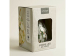 Lampe à Poser Led Poire Verte verre 11x11x17cm