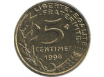 FRANCE 5 CENTIMES LAGRIFFOUL 1998 BU