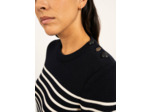 Pull marin rayé Brégançon 100% laine Mérinos SAINT JAMES