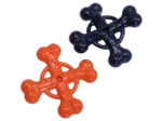 Jouet pour chiens, Os croisés en TPR - Ø12.5cm