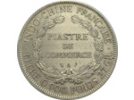 INDOCHINE 1 PIASTRE DE COMMERCE 1900 A argent TTB- (Lec282)
