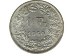 SUISSE 1 FRANC 1960 B SUP