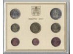 VATICAN 2017  SERIE 8 MONNAIES BU