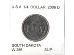 AMERIQUE (U.S.A) 1/4 DOLLAR 2006 D SOUTH DAKOTA SUP-