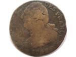 FRANCE LOUIS XVI 2 SOLS FRANÇOIS 1792 B (Rouen) 21gr28 B-