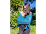 Châle UNIQUE by Belle Maman - bleu paon