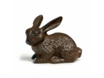 Lapin fonte patiné marron 14x7x10cm